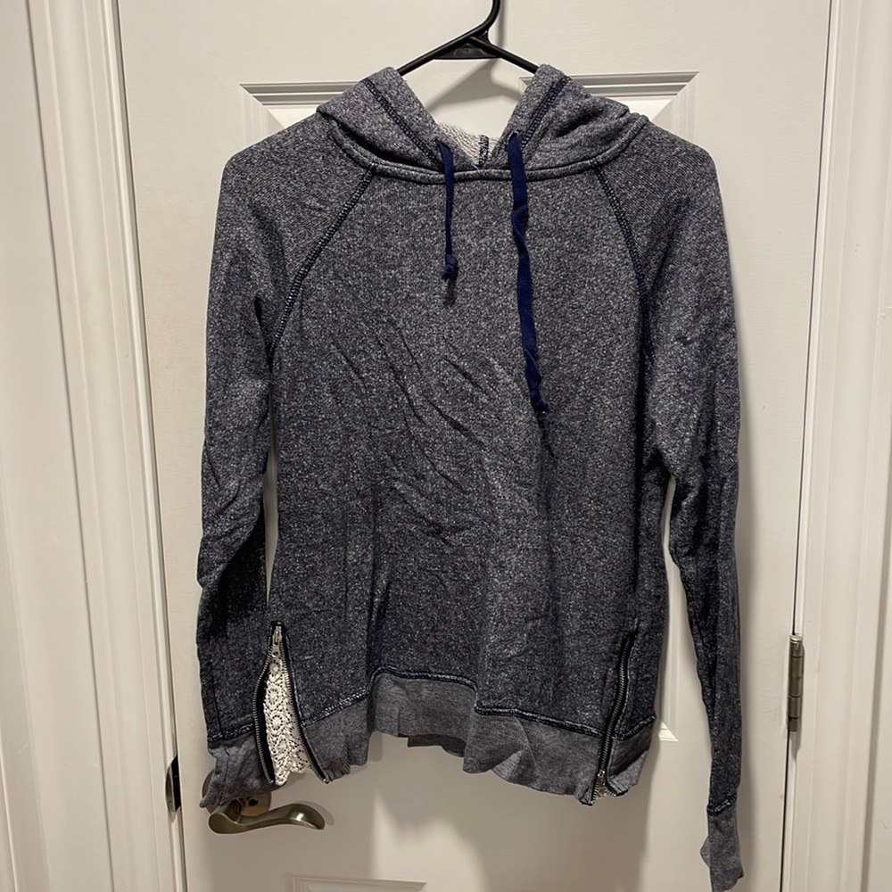 Blue heathered sweater